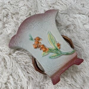 Roseville Bittersweet Vintage Art Pottery Ceramic Flower Vase